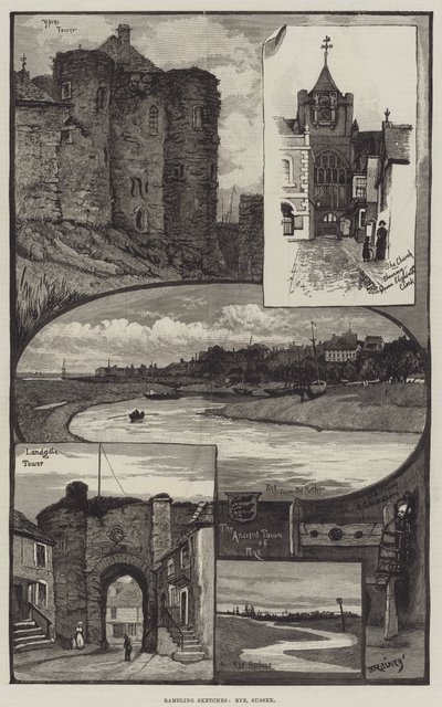 Rambling Sketches, Rye, Sussex by William Rainey